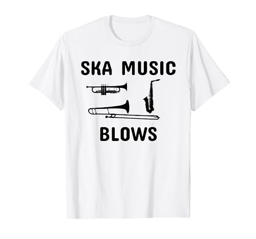 Funny Ska Music Blows T-Shirt | Punk Band Musician Shirt