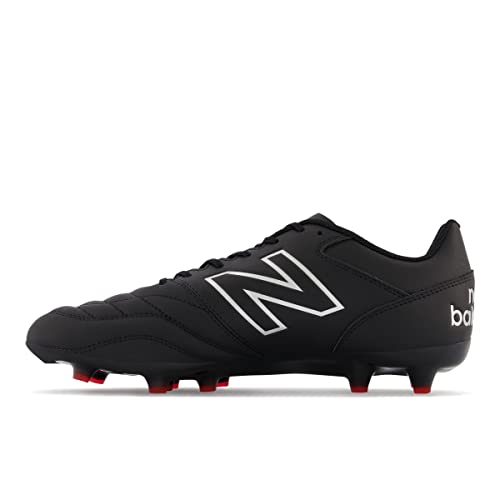 New Balance Men's 442 V2 Team FG Soccer Shoe, Black/White, 10 Wide