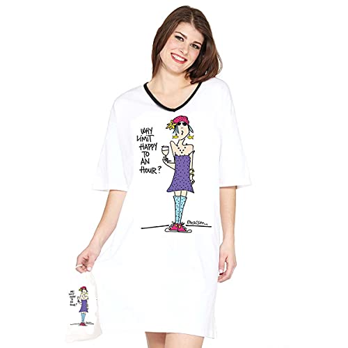 Emerson Street Nightshirt 'WHY LIMIT HAPPY TO AN HOUR?'