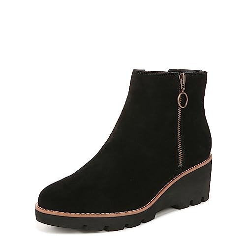 Vionic Hazal Women's Ankle Boot - Stylish And Supportiv Black Suede - 9 Medium