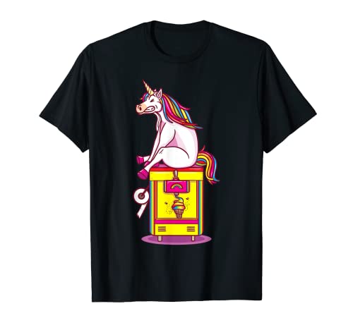 Unicorn Ice Cream Poop Funny Men Women Girls Kids Party T-Shirt