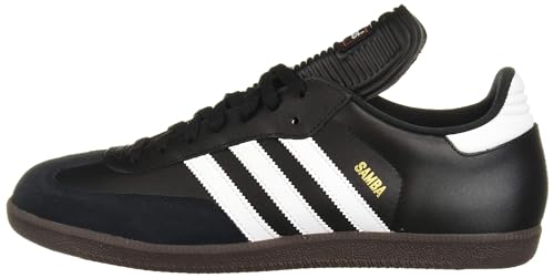 adidas Men's Samba Classic Soccer Shoe, Core Black/Cloud White/Core Black, 9.5 M US