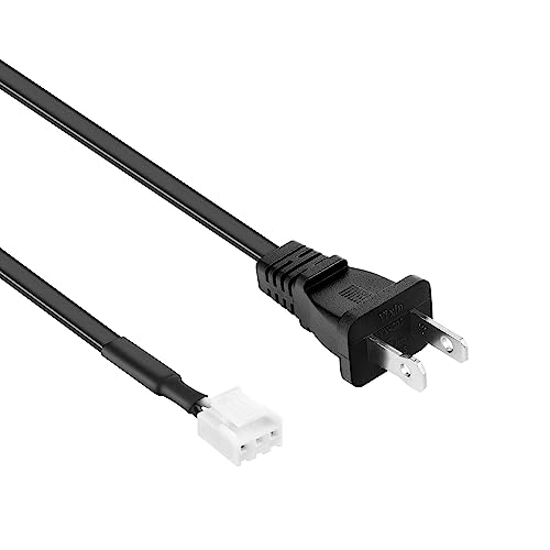 J-ZMQER 6ft UL 18AWG AC Internal Power Cord Cable Lead for Sanyo FW65R70F FW55R70F FW65C78F FVD48R4 FW32D08F DP55441 with Connection to Power Board