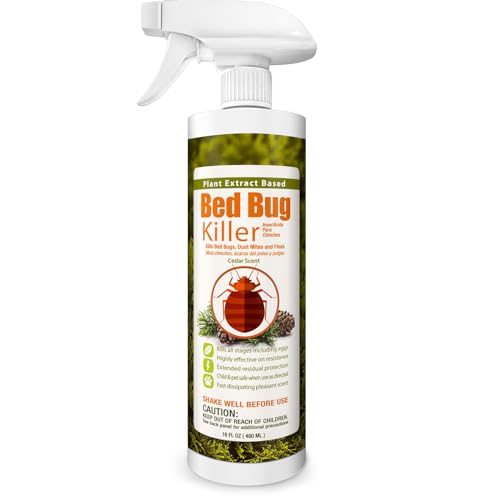 Bed Bug Killer 16 oz EcoVenger by EcoRaider, 100% Kill Efficacy, Bedbugs & Mites, Kills Eggs & The Resistant, Lasting Protection, USDA BIO-certified, Plant Extract Based & Non-Toxic, Child & Pet Safe