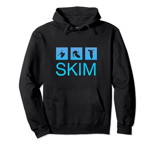 Retro Skimboard Graphic Pullover Hoodie