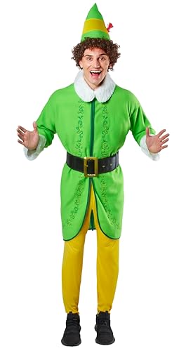 Rubie's mens Elf Movie Buddy the Elf Adult Size Costume, As Shown, Standard US