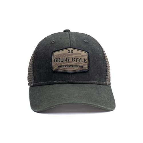 Grunt Style Old Glory Patch Hat (One Size, Green)