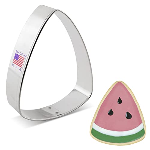 Watermelon Slice Cookie Cutter, 3.75' Made in USA by Ann Clark Cookie Cutters