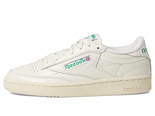 Reebok Women's Club C 85 Vintage Walking Shoe, Chalk/Alabaster/Glen Green, 6
