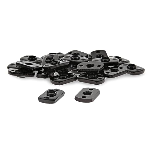 8020, 3286, 15 Series Steel 1/4-20 Centered Slide in Economy T Nuts Hardware Nuts for 80/20 1.5' Aluminum Extrusions (25 Pack)