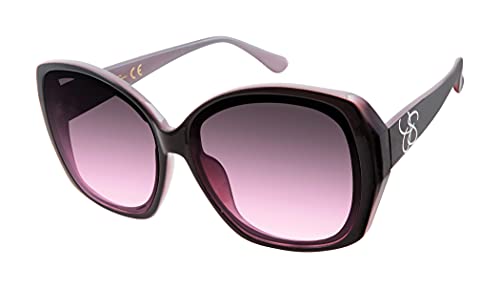 Jessica Simpson Women's J5839 Oversized Butterfly Sunglasses with UV400 Protection. Glam Gifts for Her, 60 mm