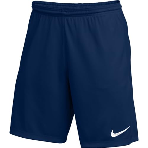 Nike Men's Soccer Park III Shorts (Navy/White, Small)