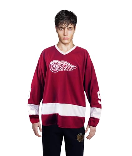 Howe Ice Hockey Jersey Ferris Bueller Day Off Costume Replica Shirt (Large) Red