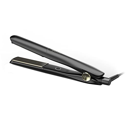ghd Gold Styler ― 1' Flat Iron Hair Straightener, Professional Ceramic Hair Straightening Styling Tool for Stronger Hair & More Color Protection ― Black