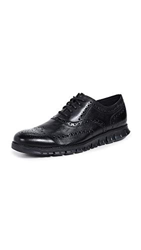 Cole Haan Men's Zerogrand Wing OX Leather Oxford, Closed Hole/Black, 9 Medium US