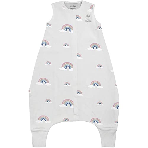 Woolino 4 Season Baby Sleep Bag with feet, Merino Wool Walker Sleep Sack, 18-36m, Rainbow