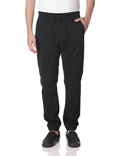 Southpole Men's Basic Stretch Twill Jogger Pants-Reg and Big & Tall Sizes, Black, X-Large