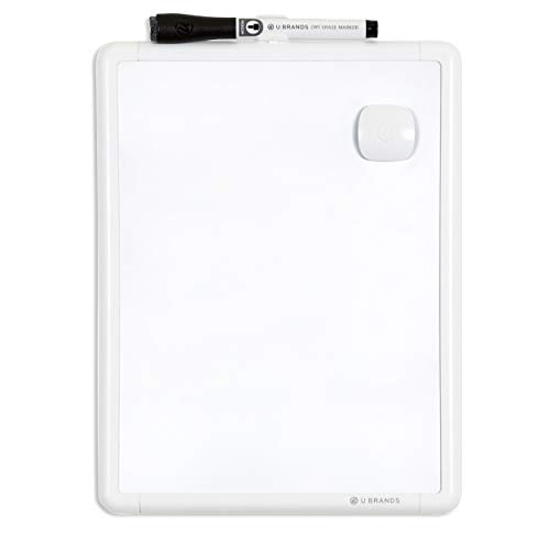 U Brands Contempo Magnetic Dry Erase Board, 8.5 x 11 Inches, White Frame - 251U00-04