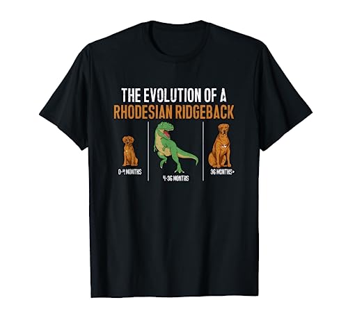 Rhodesian Ridgeback, The Evolution Of A Rhodesian Ridgeback T-Shirt