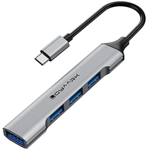 Loya Ark USB C Hub, Type C to 1 USB 3.0 + 3 USB 2.0 Adapter Expander, USB C Multiport Adapter USB Hub for Laptop, iMac Pro, MacBook Air, Mac, Notebook PC, USB Splitter Aluminum