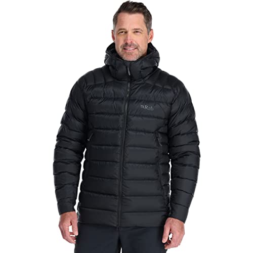 RAB Men's Electron Pro Down Jacket for Climbing & Mountaineering - Black - Large