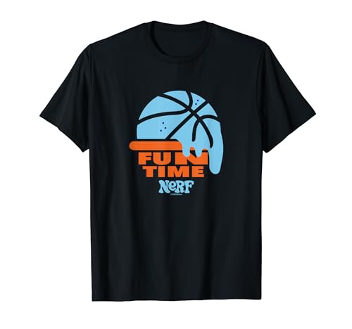 Nerf Melting Basketball Fun Time Groovy Retro Logo T-Shirt