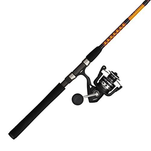 Ugly Stik Bigwater Fishing Rod & Penn Pursuit IV Spinning Reel Combo, Black/Red/Yellow