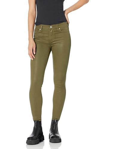 Hudson Jeans Women's Nico Mid Rise, Super Skinny Ankle Jean, High Shine Army, 25