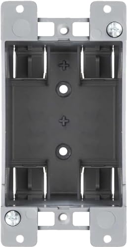 Newhouse 1-Gang PVC Electrical Outlet Box - 14 cu. in., for Switches, GFCI and Duplex Receptacles, 1-Pack