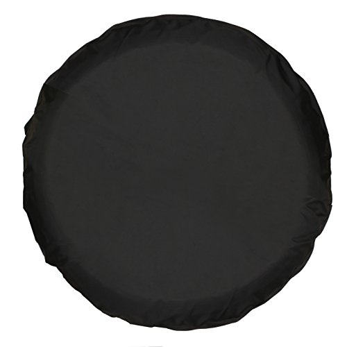 Moonet PVC Thickening Leather Spare Tire Wheel Cover for Car Truck SUV Camper Trailer Universal Fit RV JP FJ, R18 XXL Black (for Overall Wheel Diameter 34-35 inch)