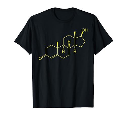 Testosterone Molecule Biology Science Bodybuilding Steroid T-Shirt