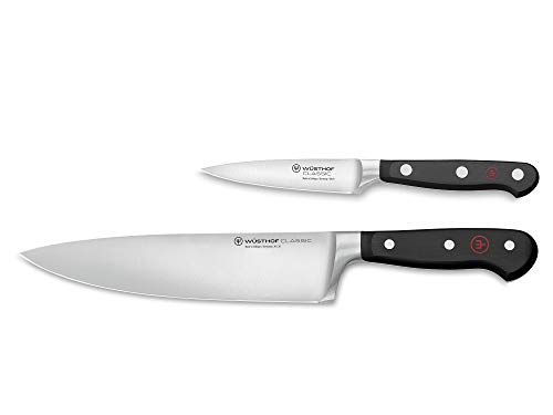 WÜSTHOF Classic 2-Piece Chef's Knife Set, Black