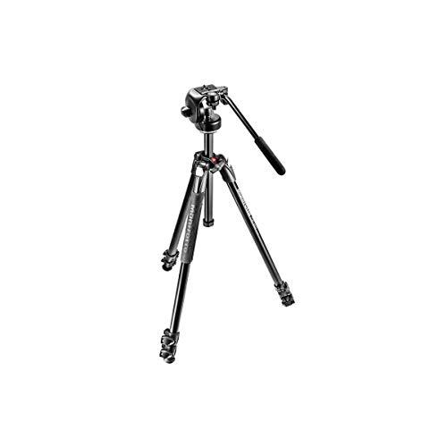 Manfrotto 290 Xtra 3-Section Aluminum Tripod with 128RC Micro Fluid Head and Quick Release