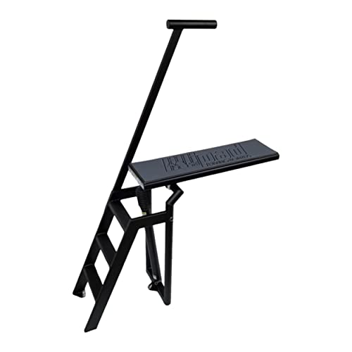 Lillipad Diving Board Pack - Black Powder Coat - Includes Board, Surface Mount, and Upgraded Textured Foam Surface (Black Powder Coat - Dark Gray/Black)