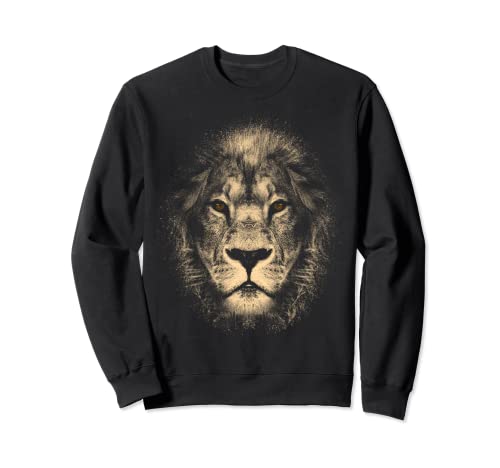 Africa Lion Stylish Lion Head with Cool Eyes and Mane Sweatshirt