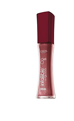 L'Oreal Paris Infallible 8HR Plumping Lip Gloss, Mauve, 0.21 Ounces
