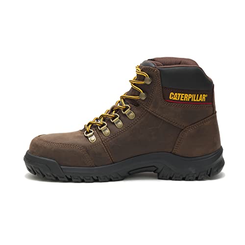 Cat Footwear Men's Outline Steel Toe Work Boot, Seal Brown, 11