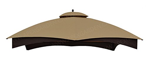 APEX GARDEN Replacement Canopy Top for Lowe's Allen Roth 10X12 Gazebo #GF-12S004B-1