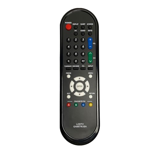 NPTWARCOT GA667WJSA Replacement Remote Compatible with Sharp TV LC-40D78UN LC-42SB45UN LC-46D78 LC-46D78UN LC-46SB54 LC-46SB54U LC-46SB57 LC-46SB57U LC-46SB57UN LC-52D78 LC-52D78UN LC-52SB55