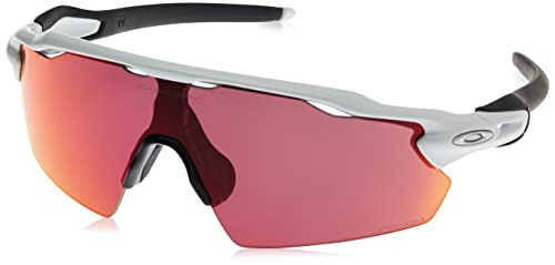 Oakley Men's OO9211 Radar EV Pitch Rectangular Sunglasses, Polished White/Prizm Field, 38 mm