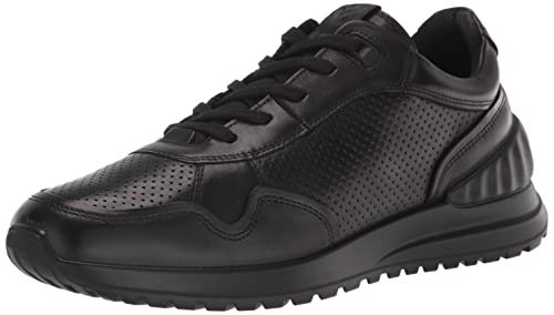 ECCO Men's Astir Lite Perforated Sneaker, Black, 11-11.5