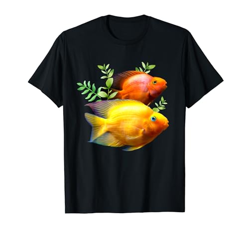 Red Blood Parrot Cichlid Aquarium Cichlid Fish Tank Lovers T-Shirt
