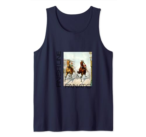 Harness Racing Finish Line Slogan Tank Top