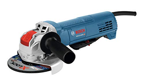 Bosch GWX10-45PE 4-1/2 In. X-LOCK Ergonomic Angle Grinder with Paddle Switch, Grey,blue,black