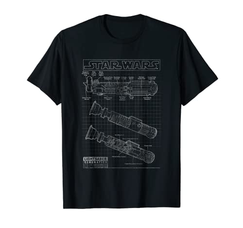 Star Wars Lightsaber Schematic Diagram Grid Graphic T-Shirt T-Shirt