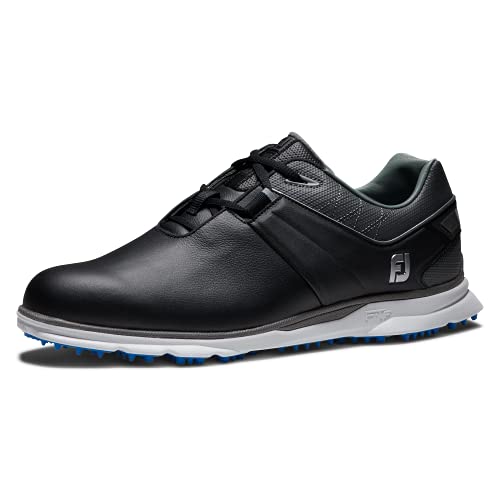 FootJoy Men's Pro|SL Golf Shoe, Black/Charcoal/Light Blue, 11