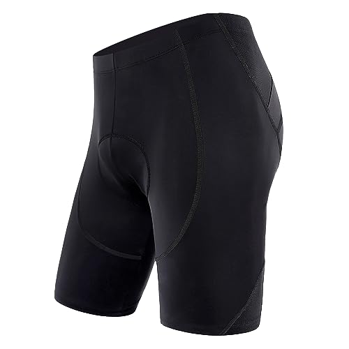 Sportneer Men's Cycling Shorts 4D Coolmax Padded Bike Bicycle Pants Tights