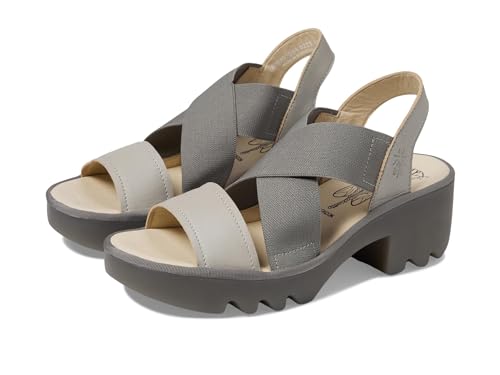 FLY London TAJI502FLY Silver Borgogna EU 39 (US Women's 8-8.5) M