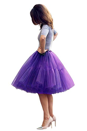 Purple Tutu Skirt for Women Soft Tulle Dress Tutu for Women Adults Princess Dress Purple