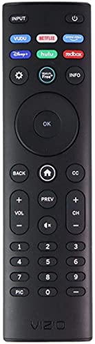 XRT140 OEM Universal Remote Control for All VIZIO LED LCD HD 4K UHD HDR Smart TVs Compatible w/All VIZIO V/M/D/P/PX/E/OLED Series (XRT140 Disney+/Hulu/Redbox)